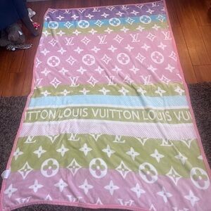 Louis Vuitton Pastel Monogram Throw in Pink, Green, Blue
